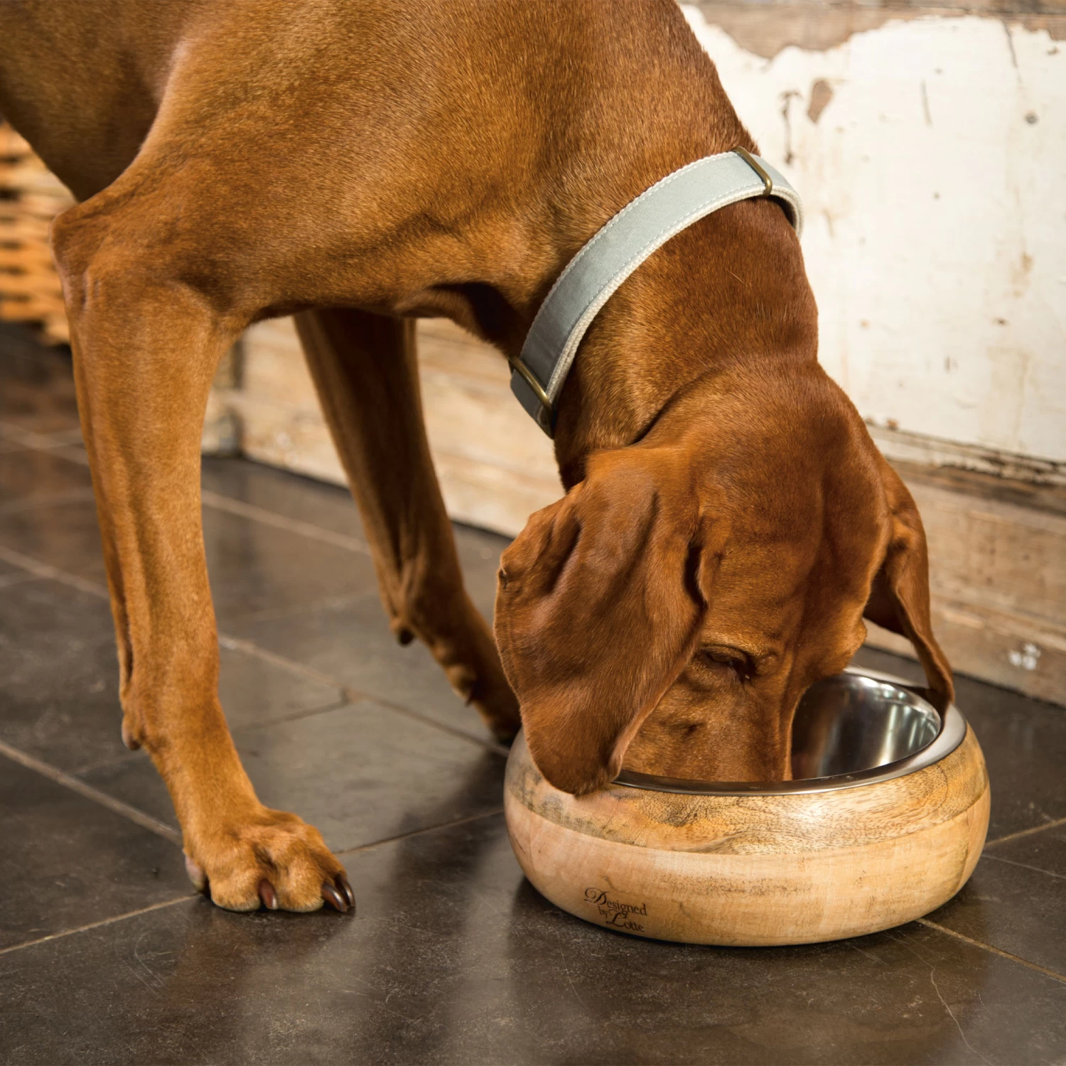 Designed By Lotte Houten Eet- En Drinkbak Mandira - Afbeelding 8