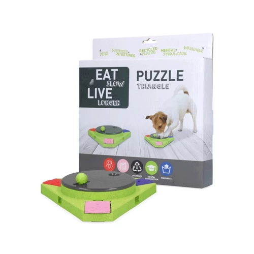Eat Slow Live Longer Puzzle Antischrok Voerbak 3 Eat Slow Live Longer Puzzle Antischrok Voerbak