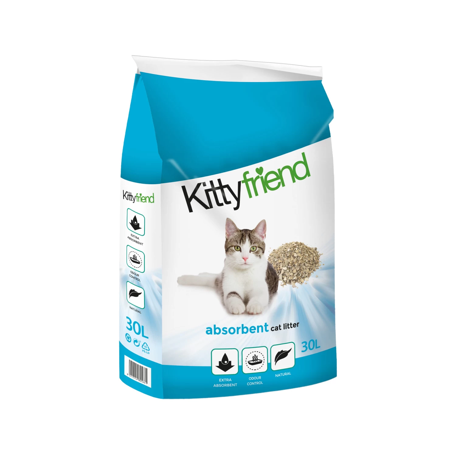 Kitty Friend Absorbent Kattenbakvulling 5 Kitty Friend Absorbent Kattenbakvulling - Afbeelding 3
