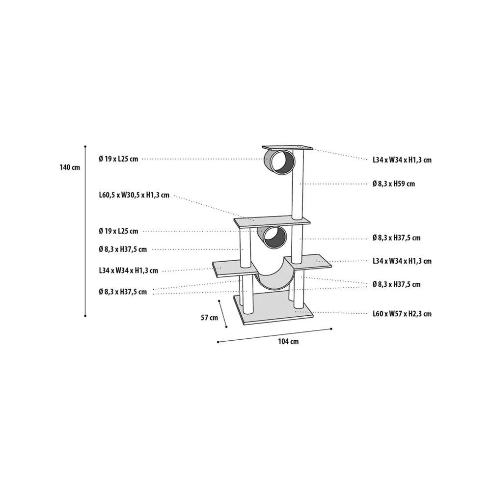 Flamingo Krabpaal Amedeo 5 Flamingo Krabpaal Amedeo - Afbeelding 3