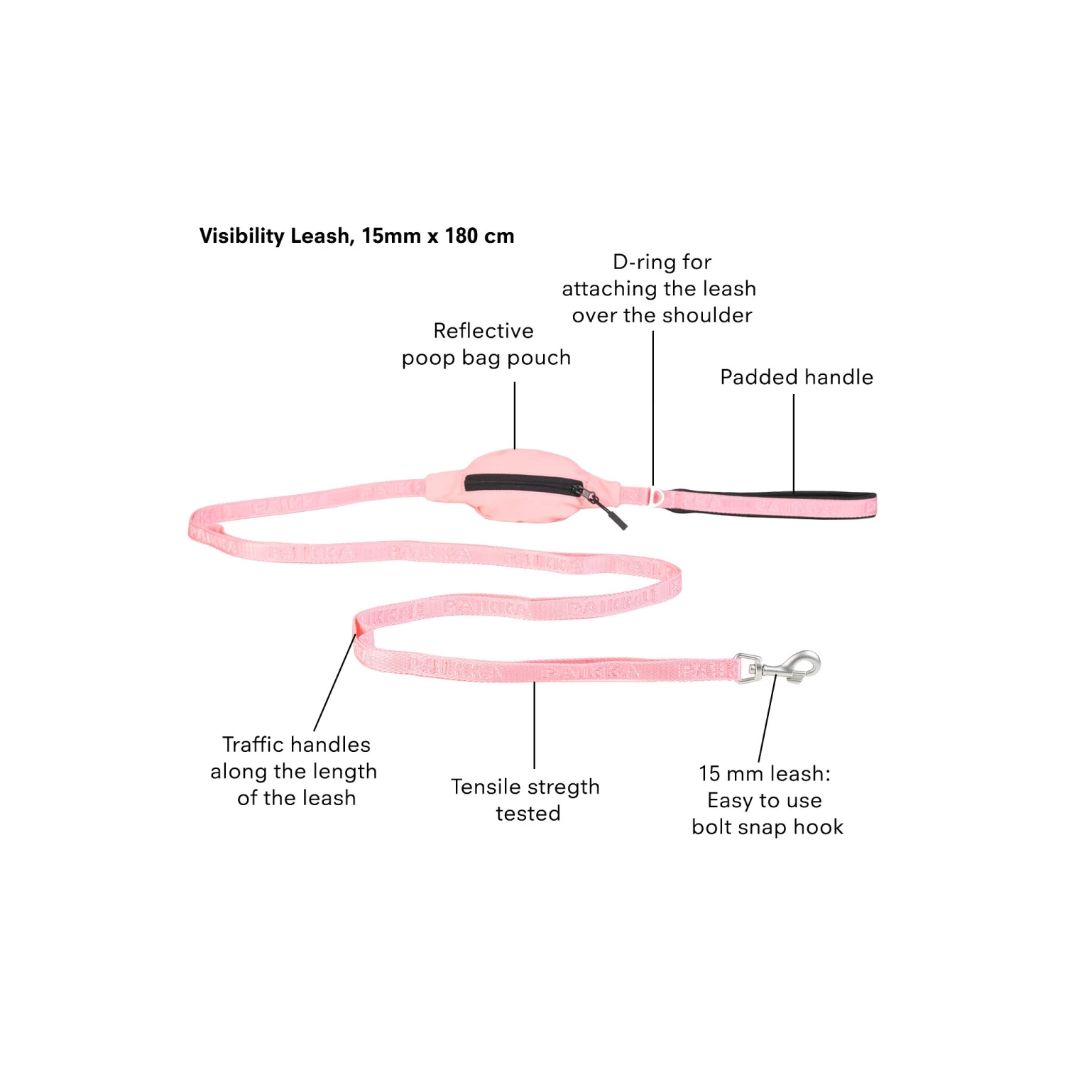 PAIKKA Visibility Leash 8 PAIKKA Visibility Leash - Afbeelding 6