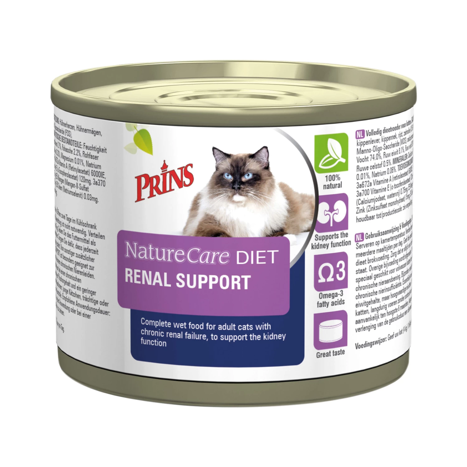Prins NatureCare Diet Cat Renal Support 4 Prins NatureCare Diet Cat Renal Support - Afbeelding 2