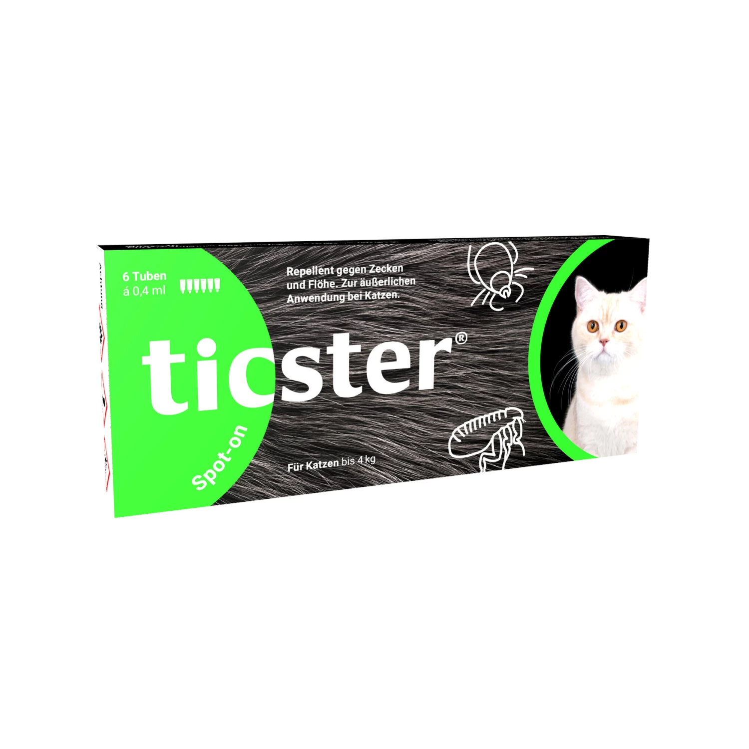 Ticster Spot-on Kat <4 Kg 4 Ticster Spot-on Kat <4 Kg - Afbeelding 2