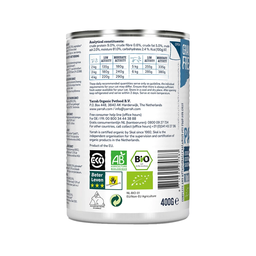 Yarrah - Natvoer Kat Blik Met Vis Bio 8 Yarrah - Natvoer Kat Blik Met Vis Bio - Afbeelding 6